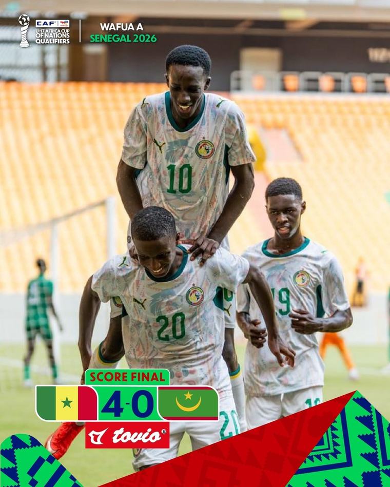 Tournoi UFOA A U17 : le Sénégal écrase la Mauritanie (4-0)
