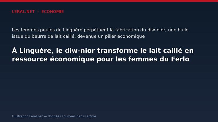 À Linguère, le diw-nior transforme le lait caillé en ressource économique pour les femmes du Ferlo